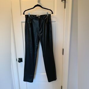 7 For All Mankind Black Straight Leg Pants